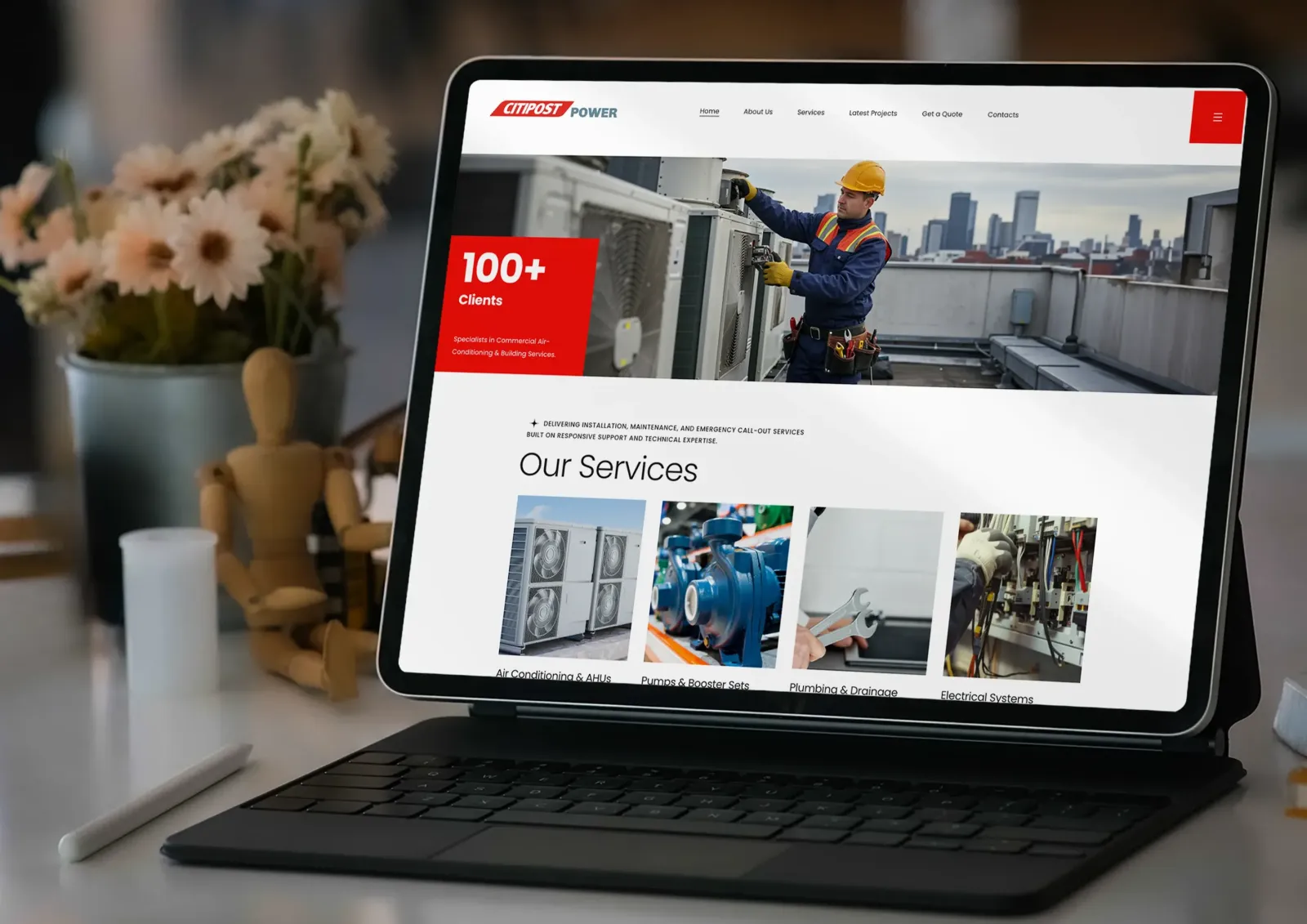 Screenshot of the CitiPost Power logistics platform built by Flitzen